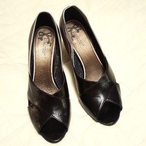 Peep-Toe Wedges by Kenzie